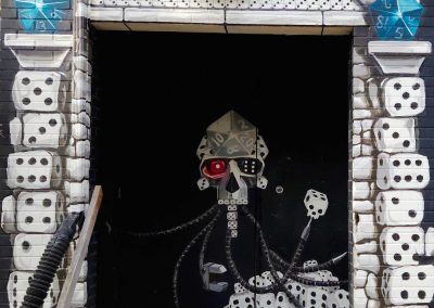 Door Skull Mural